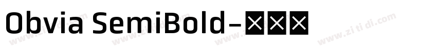 Obvia SemiBold字体转换